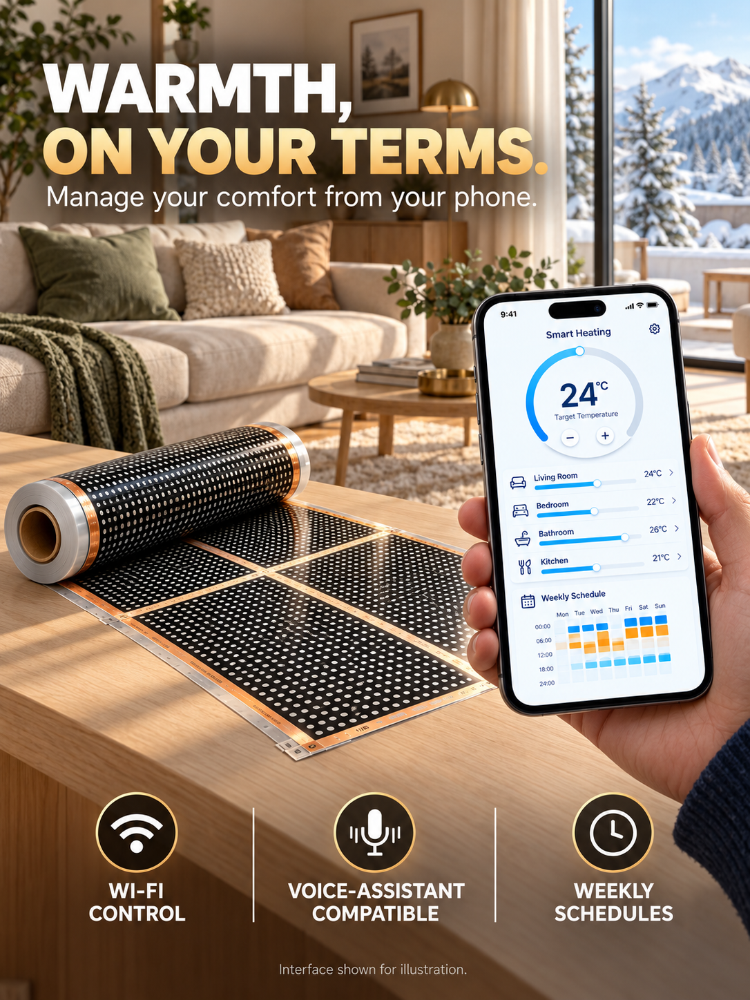 2026 All New German High-Tech Graphene Wall Heater
