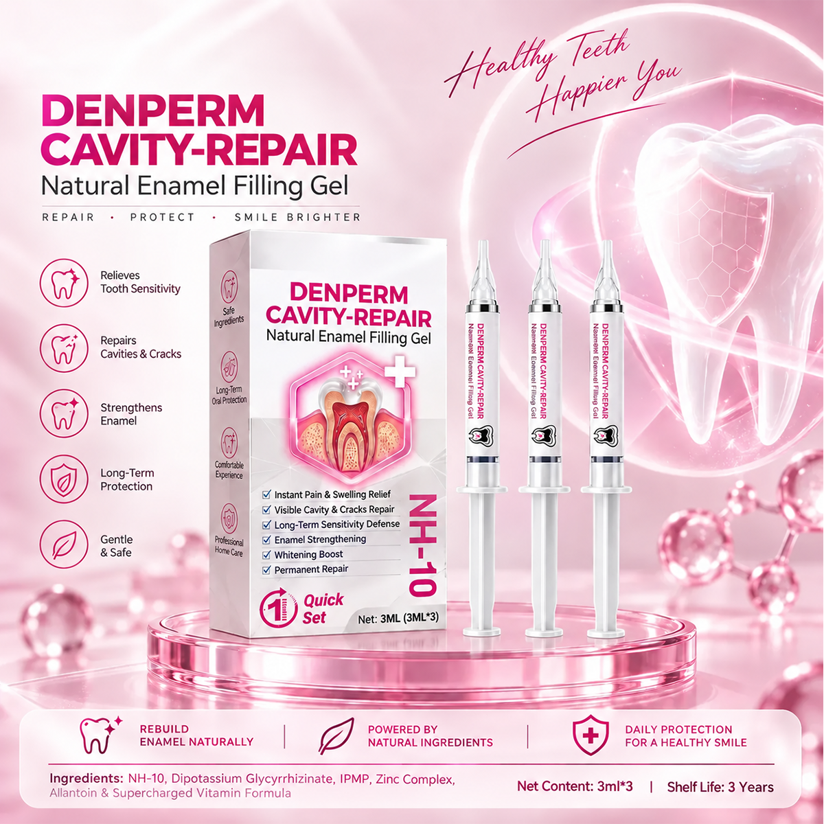 🏆 Stycraft Cavity-Repair Natural Enamel Filling Gel
